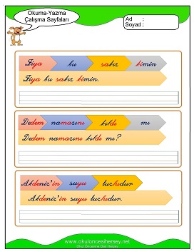 z sesi Çalışma Sayfaları